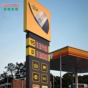 Autodisp ngoài trời <span class=keywords><strong>LED</strong></span> kỹ thuật số biển trạm xăng dấu hiệu giá với Tùy chỉnh màu sắc & pixels 3-năm bảo hành - Product Image 6