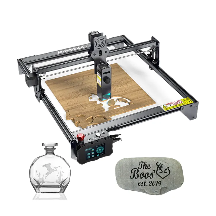 Atomstack-máquina enrutadora portátil Cnc X7 Pro, grabador de piedra de granito de 50W, máquina de grabado y corte láser de madera de vidrio