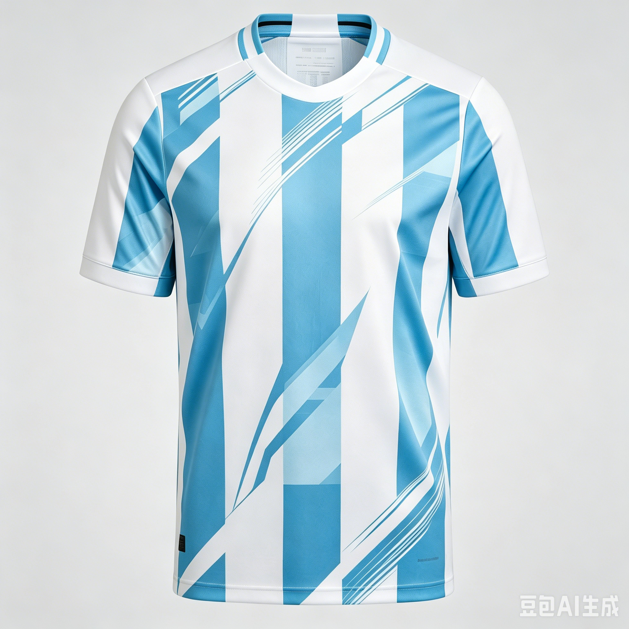 Azul claro blanco rayas verticales 9