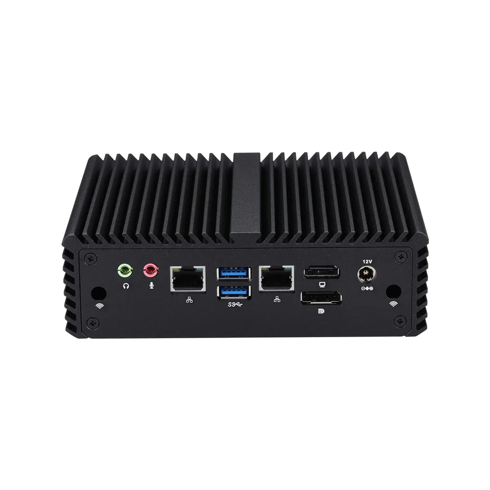 Qotom 2 Lan Mini PC NIC Industrial 10th Gen i5 10210U DDR4 Quad Cores 8GB 16GB RAM Fanless Stock Mini PC