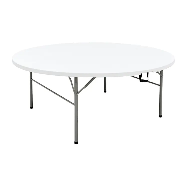 Hot sale plastic folding round table cheap banquet white round folding table for event