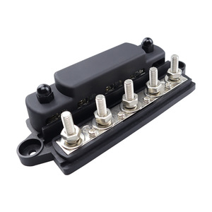48V 300A ağır güç dağıtım Terminal bloğu saf bakır çift sıra M8 5 vida bara - Product Image 5