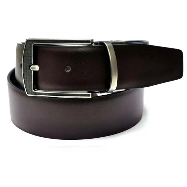 Factory Manufacturer Recent Genuine Split Leather Reversible Pin men Belt