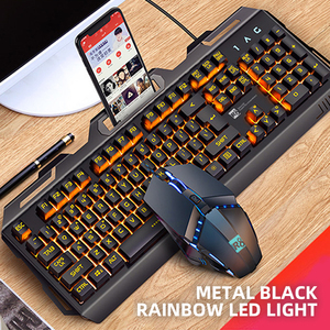 Juego de auriculares para Gamer con cable para ordenador teclado y ratón RGB, Combo LED,3 en 1, para juegos de ordenador - Product Image 2