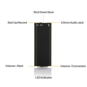 Ultra Mini Activated Voice <strong>Recorder</strong> <strong>Digital</strong> Sound Record Voice-controlled Intelligent Listen Device Audio Dictaphone MP3 Player - Product Image 5