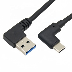High Quality Left Angle Fast Charger <strong>Usb</strong> Type c Adaptor 3.0-<strong>Usb</strong> a to <strong>20cm</strong> Type c Cable <strong>Usb</strong> a 3.0 to c 90 Degree Left-angle Elbow