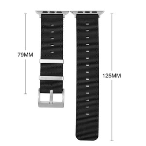 Apple iWatch serisi için naylon saat kayışı düz renk değiştirme akıllı saat sapanlar bantları 9 8 7 6 5 4 - Product Image 6