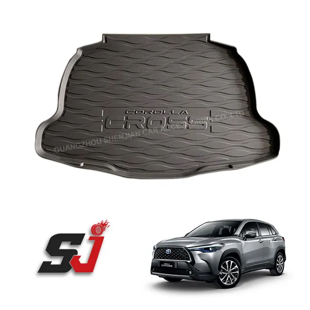 Thailand quality exterior accessories rear trunk mat for 2020 corolla cross TPE material accessories