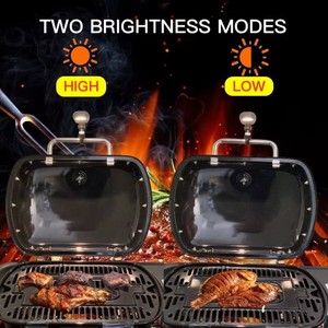 Barloong gl1010 cao cấp không thấm nước nhựa BBQ ánh sáng LED nướng ánh sáng USB-C có thể sạc lại hiển thị kỹ thuật số nối dài khung - Product Image 4