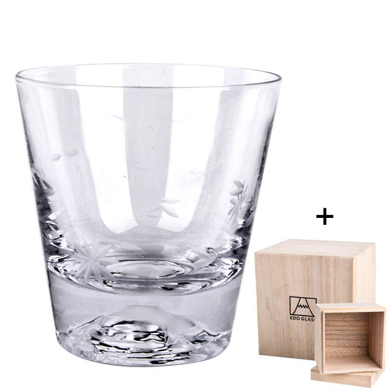 Low carved flower cup wooden box