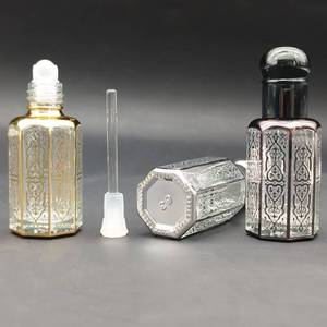 ערב ערבית יוקרה העוד בושם שמן 3ml 6ml 12ml עטר בקבוקי קריסטל עם זכוכית מקל חיוני שמן בקבוק