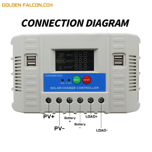 60A solare Charr Controller con MPPT di ricarica Display LCD 12V/24V sistema Volta nominale per 50A 40A 30A 20A 10A correnti - Product Image 2