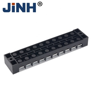 Bloque de terminales JINH TB2510 TB-2510 25A Bloques de terminales resistentes a las llamas de 10 bits y pernos y bloque de terminales fijo de cableado - Product Image 4