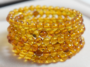 Toptan A + doğal baltık deniz çiçek Amber boncuk 6mm/8mm gevşek mücevher taş takı yapımı DIY aksesuarlar için hediyeler