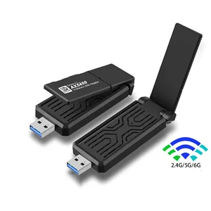 Tarjeta de red inalámbrica WiFi6E, ordenador portátil de escritorio sin controlador, receptor WiFi inalámbrico USB3.0 AX5400M - Product Image 4