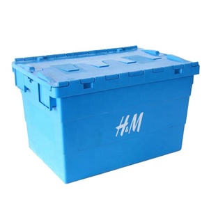 Caja de almacenamiento de plástico, contenedores de plástico, grande, apilable