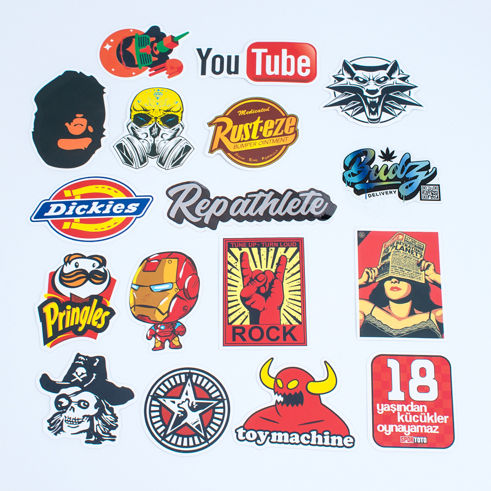 vinyl sticker with full color example