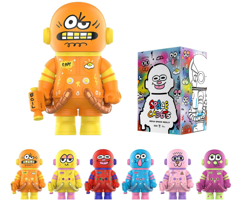 POP MART MEGA Space Molly 400% Jon BURGERMAN Space Cadets Series