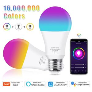 Tuya חכם יישום נורת שליטה rgbcw + cct חכם הנורה גוגל הביתה 9w e26 e27 b22 a60 הוביל טויה wifi חכם נורה - Product Image 6
