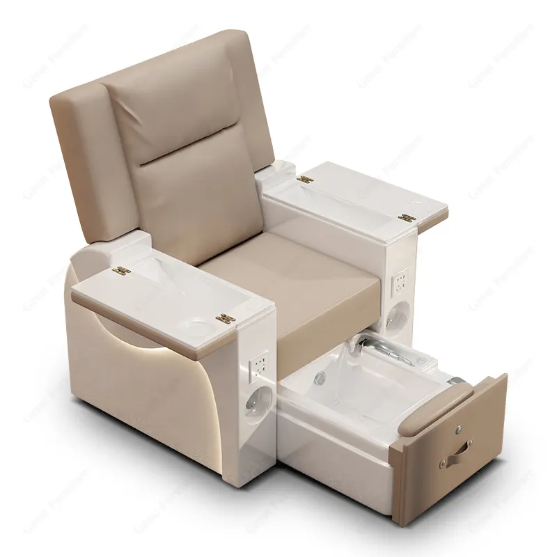 Modern beauty salon furniture foot spa manicure chair electric reclining pedicure chair for sale without massage