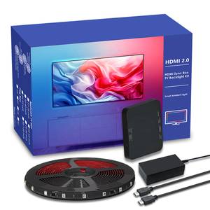 ボタンバージョン4K HDRスマートテレビ同期バックライトストリップ周囲照明キット | 自動適応バックライト & スクリーンカラー同期 - Product Image 1