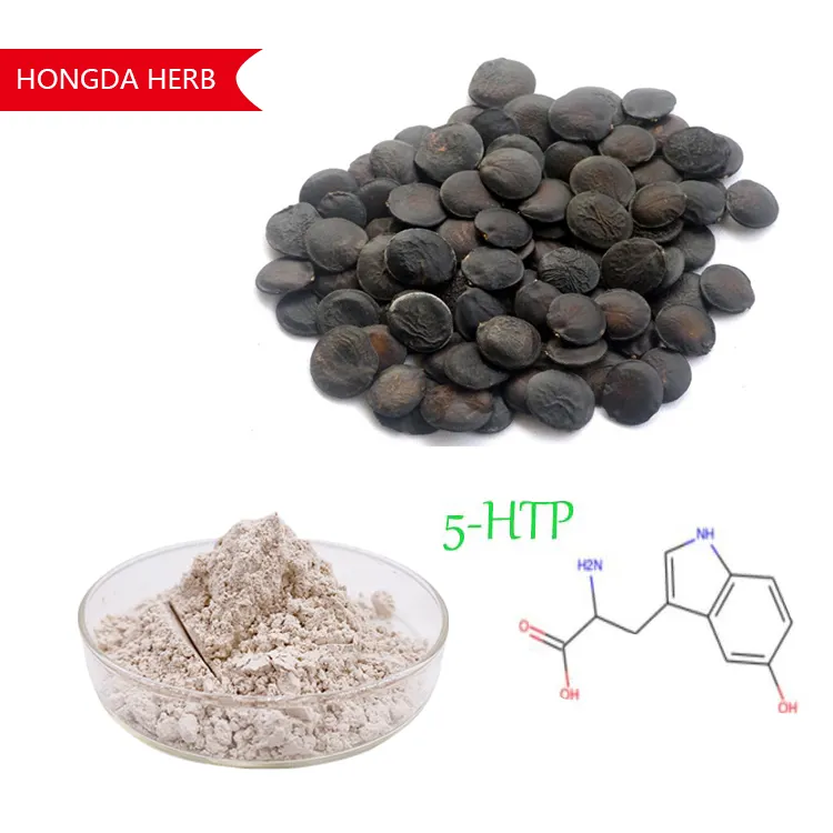 HONGDA fabrika kaynağı Griffonia Simplicifolia tohum ekstresi 5-hydroxytryptophan 5 HTP 5-HTP tozu