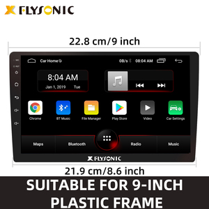 Flysonic Android 9 pollici MP5 Player 2.5D-IPS Touch Screen capacitivo Multimedia lettore Video navigazione GPS lettore DVD per auto - Product Image 3