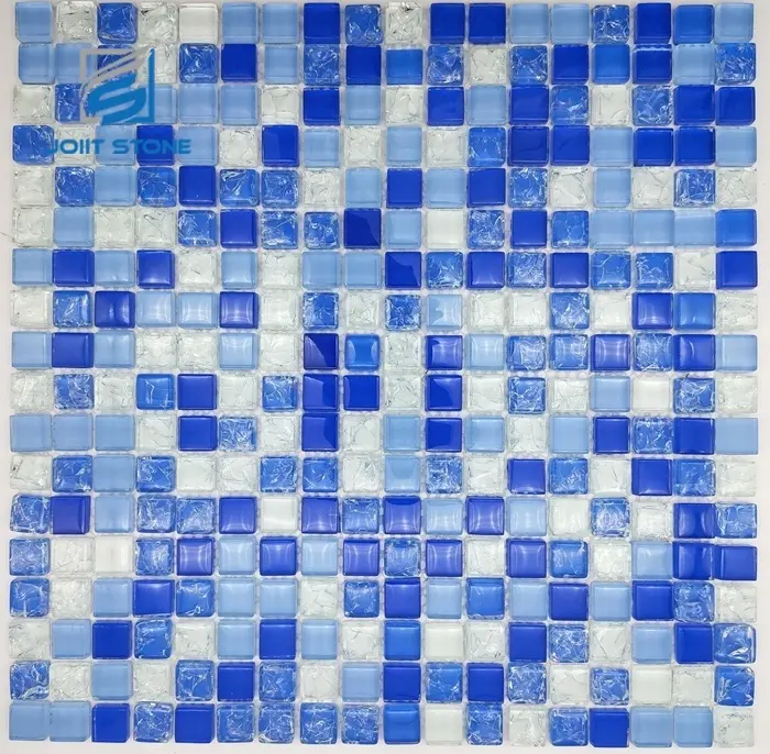 Mescolato Blues di Mosaico di Vetro per le Mattonelle Piscina
