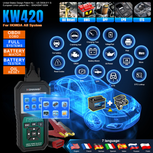 KONNWEI KW420汽车诊断工具所有OBDII功能全系统扫描仪，带DPF油电池复位 - Product Image 5