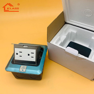 Bodens teckdose Europas Typ Pop-up-Boden box aus Aluminium-Edelstahl mit EU-Steckdose rj45-Netzwerksteckdose