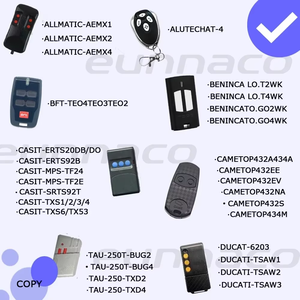 433Mhz RF klon uzaktan kumandalı LED ışık 50m aralığı 4 düğmeli verici sabit öğrenme kodu kapısı garaj Doorhan Gadget Metal - Product Image 4