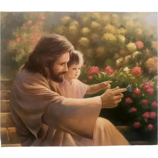 Holesale-pintura de Jesús, pintura radicional