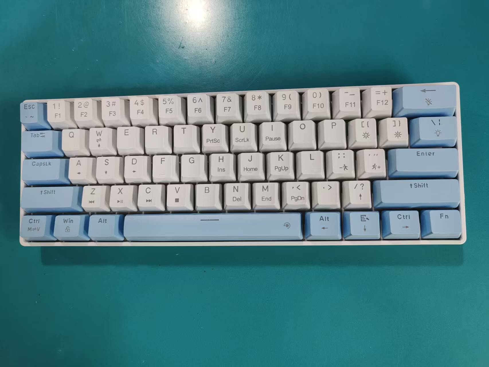 blanco azul