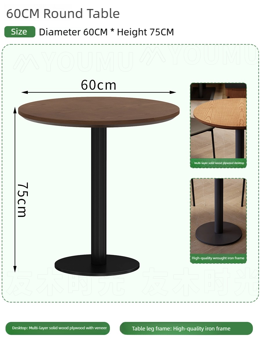 Tavolo rotondo da 60 cm