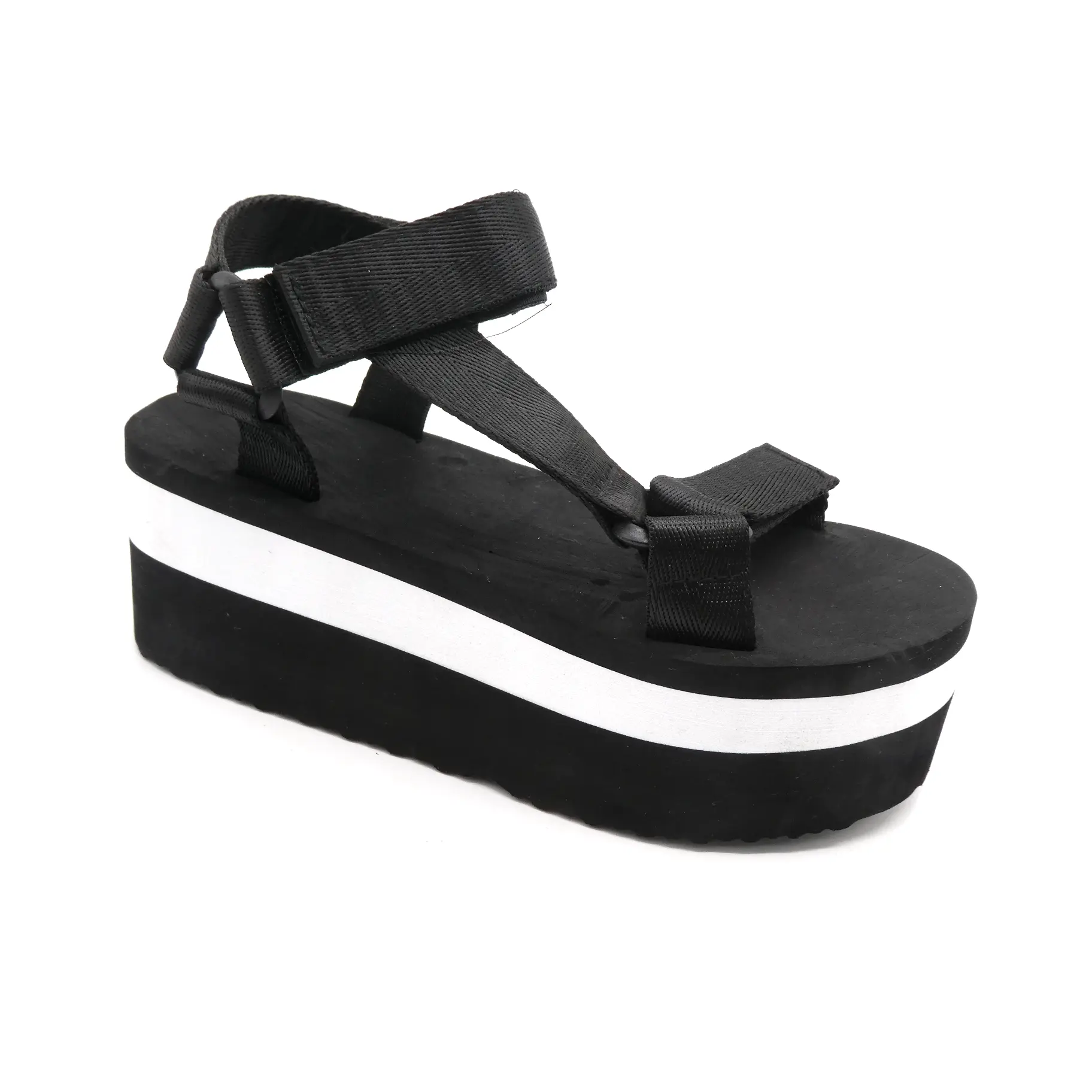 Zapatos con logotipo OEM de EVA para mujer, sandalias de verano con cuña