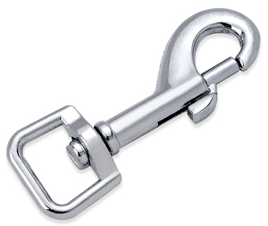 Clips de gancho de resorte a presión de Metal autoblocantes de grado de 1/2 "ganchos a presión de puerta de alambre de resorte doble mosquetón de gancho de resorte a presión de anillo en D - Product Image 3