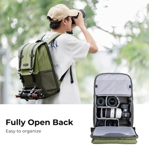 <strong>K</strong>&amp;F CONCEPT KF13.087 Multifunctional Dual-layer Waterproof Shockproof Camera Backpack Travel Tripod Bag - Product Image 6