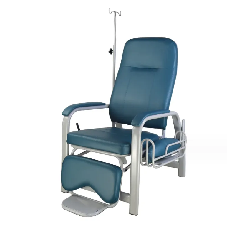 Venda quente Altura Ajustável Médica IV Infusão Cadeira, Cadeira Recliner Infusão Portátil Hospital cadeira para doação de sangue