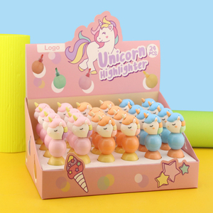 24pcs/set Cartoon Mini <strong>Highlighter</strong> Pen Smooth <strong>Chisel</strong> <strong>Tip</strong> Colorful <strong>Markers</strong> Cute Pastel Style with Box for Student Office - Product Image 4