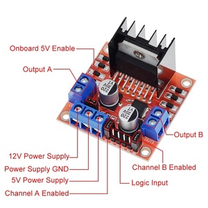 L298N Motortreiber-Steuer platine L298-Modul für Arduino Dual H Bridge DC-Schrittmotor Smart Car Robot