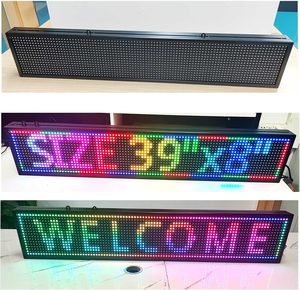 Segno pubblicitario con testo a scorrimento impermeabile per esterno P10 con schermo a LED a scorrimento Wireless WiFi accessibile - Product Image 2