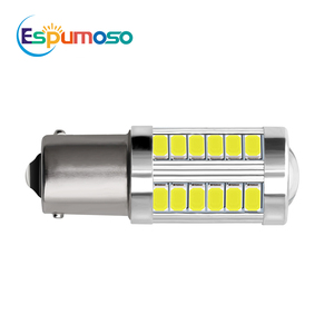 Yüksek güçlü Led lamba 1156 5630 27smd ile Lens arka ışık Led BA15S 5730 27smd yerine 1157 T20 T25 için araba aydınlatma - Product Image 5