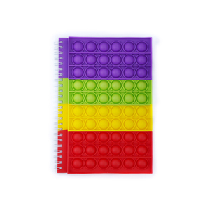 Custom Silicone Cover <strong>Note</strong> Book Spiral Pop Fidget Diary Pop Reduce Stress Diary <strong>Notebook</strong> - Product Image 2