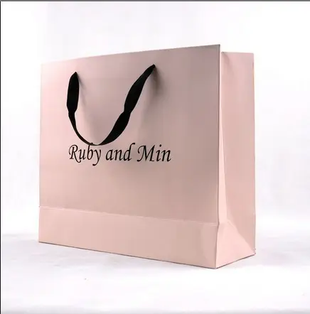 선물 포장을위한 맞춤형 뜨거운 판매 럭셔리 선물 의류 포장 쇼핑 종이 가방
