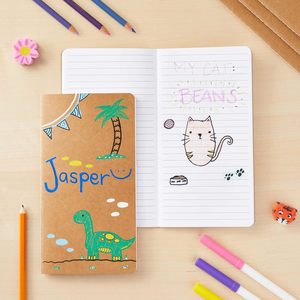 Custom Printed Logo A6 Size Kraft Paper School Blank <strong>Notebook</strong> Small Diary <strong>With</strong> Plain <strong>Pages</strong> Business Style for Gift Promotion - Product Image 6