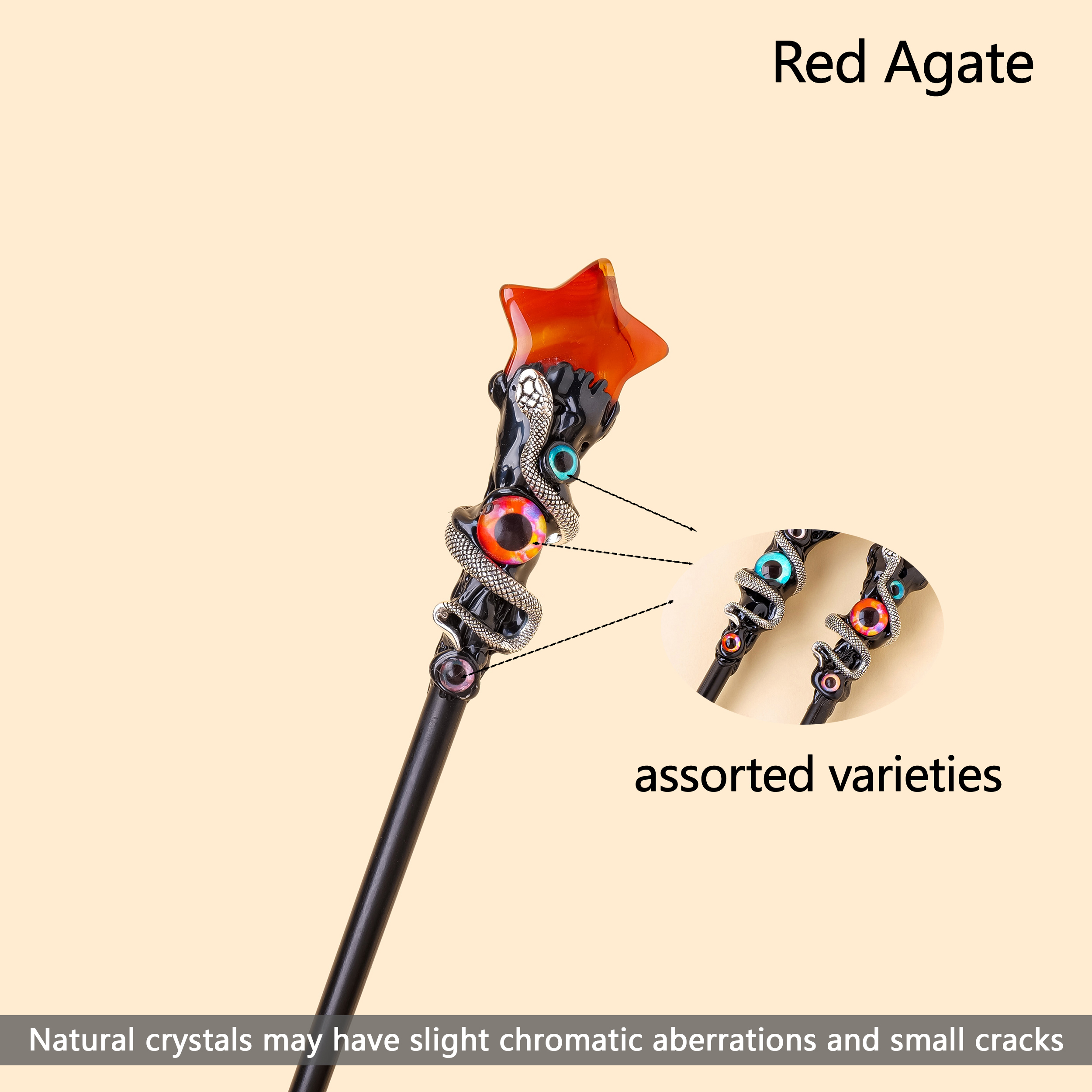 Étoile Agate rouge