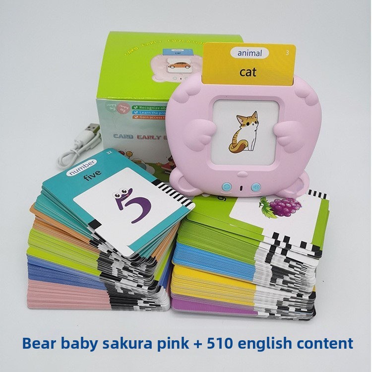 Bear Baby255 cartes 510 mots Anglais pur (Rose)