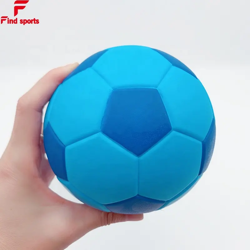 Футбольный мяч из пенополиуретана с напечатанным логотипом на заказ, мяч-антистресс, мяч с флуоресцентными цветами