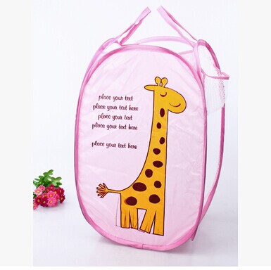 Trois filets, une girafe rose tissu