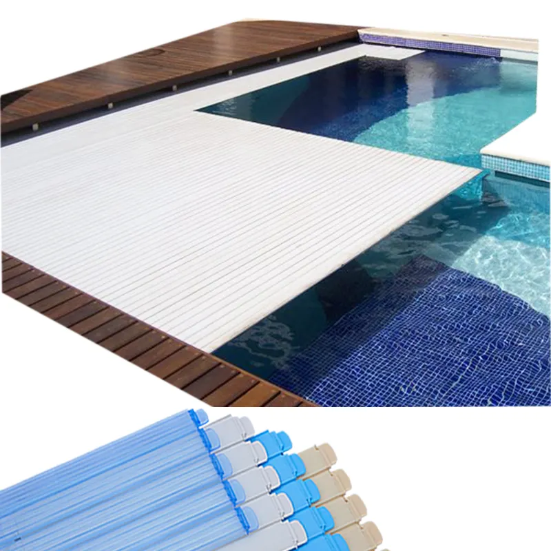 Cubierta de PVC plegable de seguridad de control remoto con aislamiento automático de riñón de piscina profesional de fabricación